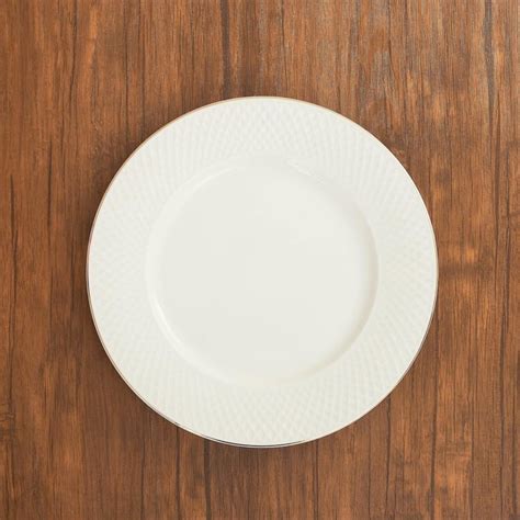 Buy Marshmallow Ceramic Dinner Plate - 27cm from Home Centre at just ...