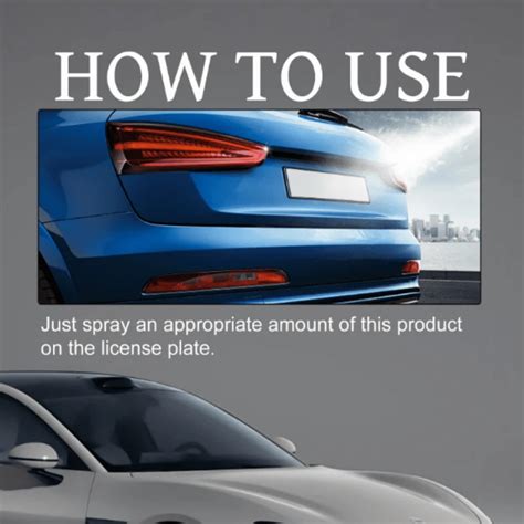 Aerosol invisible para la matrícula Homonth, recubrimiento transparente ...