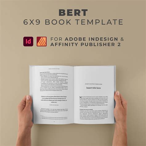 BERT Indesign Affinity Publisher Book Template 6x9 Interior Pages KDP ...