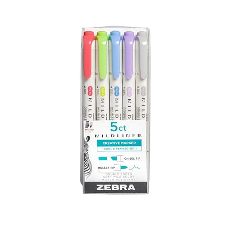 Zebra Pen Mildliner, Double Ended Highlighter, Broad and Fine Tips ...