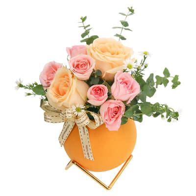 Sunny Orange Table Flowers: Order Flowers Online | Interflora India ...