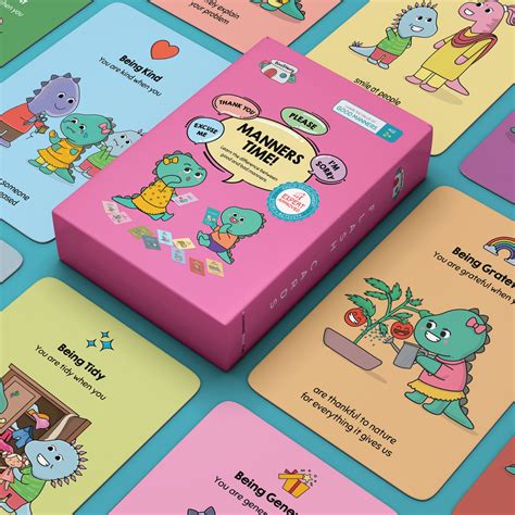 Good Manners Flashcards for Kids – 51 Cards for Early Learning – Tinycubs