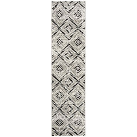 Safavieh Skyler Diamode 2 X 6 (ft) Gray/Black Distressed/Overdyed Mid ...