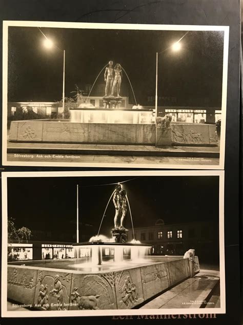 Sölvesborg Ask och embla fontänen | Köp på Tradera (432750915)