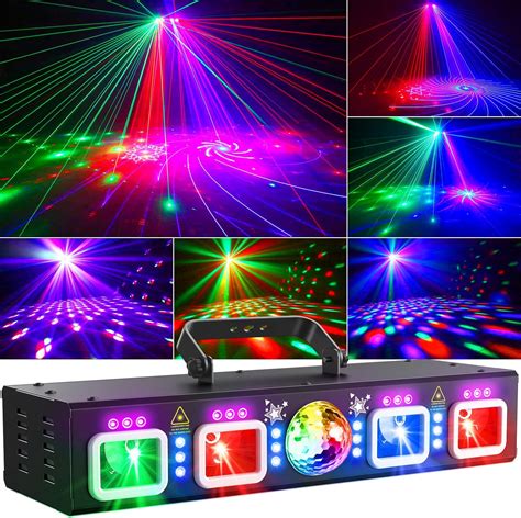UKing 50W LED Moving Head, RGBW Stage Light DMX 512 with LED Ring ...