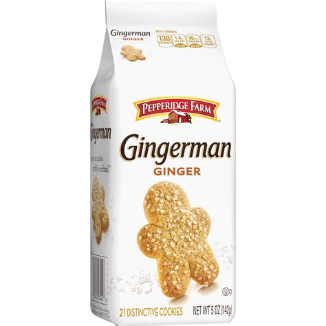 Pepperidge Farm Gingerman Cookies, Ginger Cookies, 5 oz. Bag - Walmart ...