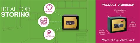 Godrej Security Solutions Rhino SEES1200 Mechanical Steel Safe (Blue ...