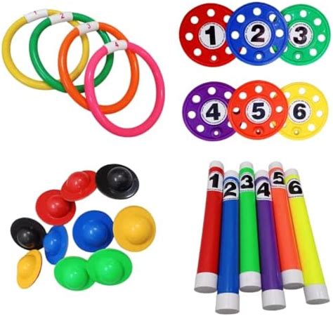 Fitfix™ Swimming Toy Set of Floating Egg Flips, Diving Discs, Diving ...