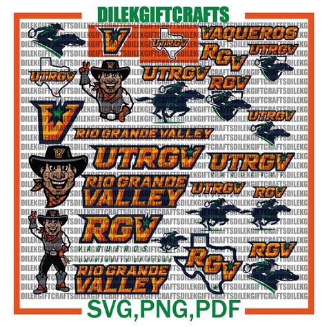 Rio Grande Valley University SVG, Vaqueros SVG, Game Day, UTRGV ...