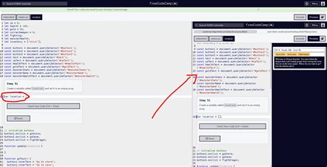 Image result for Step 55 JavaScript Freecodecamp