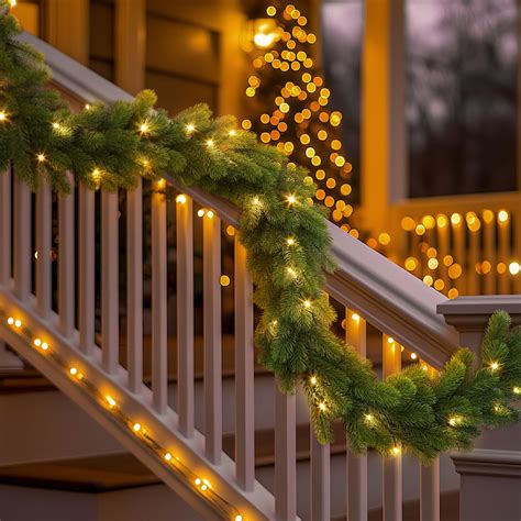 Snapklik.com : Alupssuc 9ft Pre-Lit Christmas Garland, Artificial ...