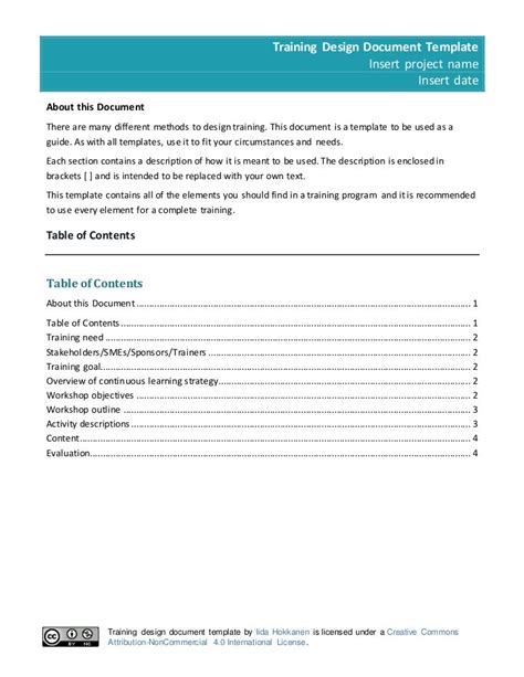 Image result for Training Design Sample