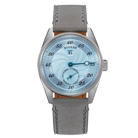 Sugess Automatic S451-1 Light Blue Dial Jumping Hour One Pointer Stain ...