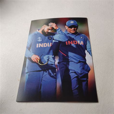 Virat and Dhoni wall poster | Style 2 – Dipped in Doodles
