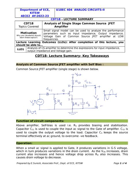 AC-II CDT18 Analysisof Csjfetamplifiersinglestage unit2 ES - KITSW ...