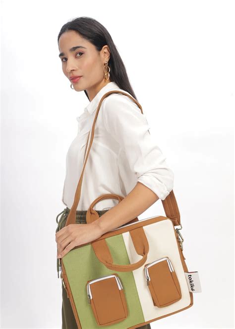 Buy BALLARDE Forest Laptop Bag – Stylish Canvas Bag with Pockets