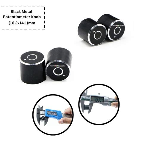High-Quality Black Metal Potentiometer Knob | Durable & Stylish Control ...
