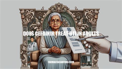 Does Cefdinir Treat UTI in Adults: Effectiveness and Usage