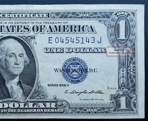 1935 H One Dollar $1bill Blue Seal Note