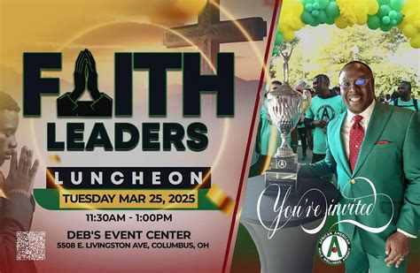 Faith Leaders Luncheon: Know your Numbers, Deb’s Event Center, Columbus ...