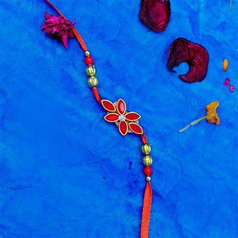 Send Blossom Stone Rakhi Online