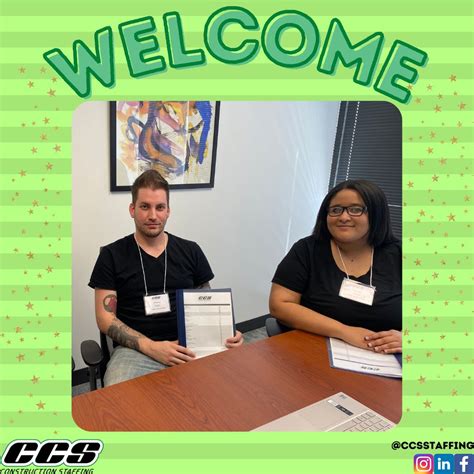 CCS Construction Staffing on LinkedIn: We recently welcomed two new ...