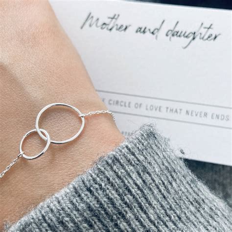 Mother And Daughter Sterling Silver Rings Bracelet By Wue