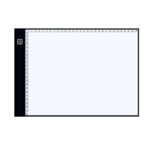A4 LED Light Pad, Tracing Light Table with Scale Art, Light Table with ...