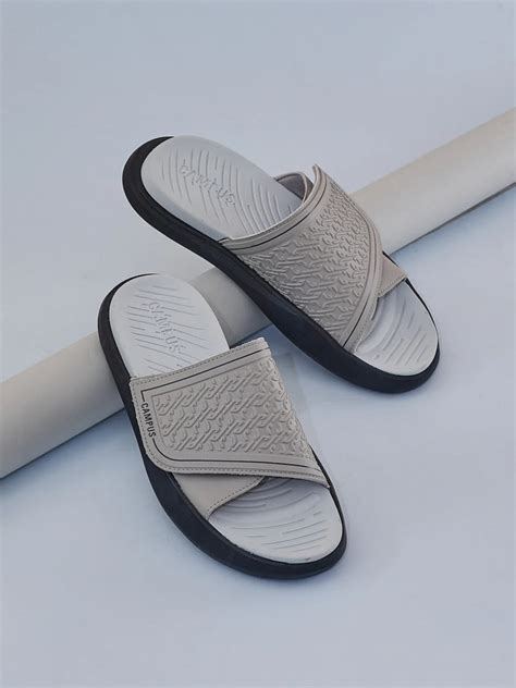 SL-481 Grey Men's Slides – Campus Shoes