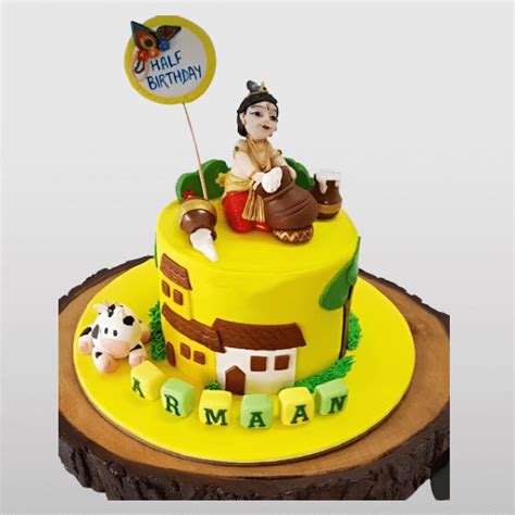Buy Special Janmashtami Cake Online [10% Off ] | YummyCake