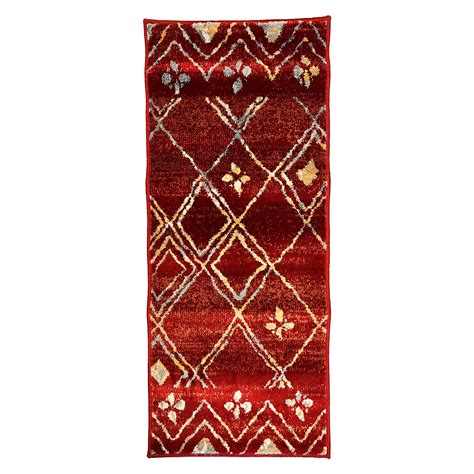 Kashan Diamond Motifs Kitchen & Bedroom Runner – Sapana Carpet-Mats