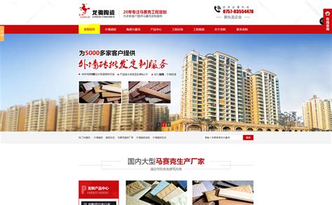 龙驹陶瓷集团|营销型网站-北京网站建设「夜猫网络」