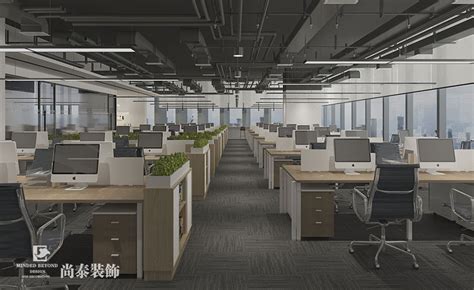 静安区江宁路630平米办公室设计_上海筑砺装潢公司