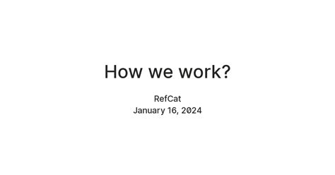 How we work? — Teletype