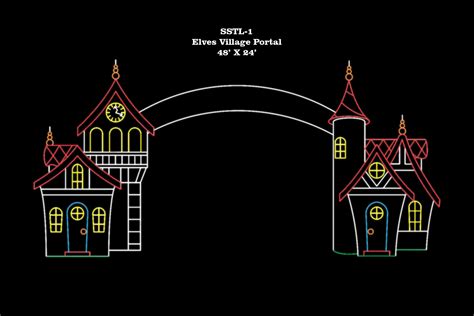 ELVES VILLAGE PORTAL - Commercial Holiday Decorations & Seasonal Banners