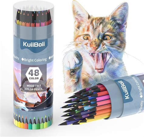Buy KuiiBoii 48 Color Colored Pencils, Suitable for Adults, Kids and ...