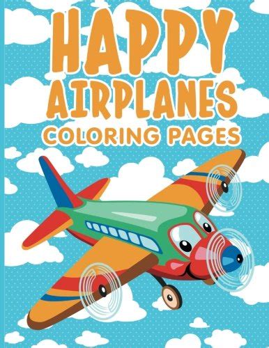 Happy Airplanes Coloring Pages : Amazon.in: Books