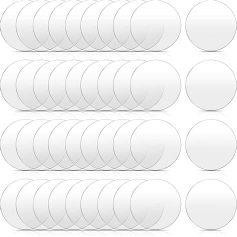 Biupfa 20 Pieces 4 Inches Clear Acrylic Sheet 0.08 India | Ubuy