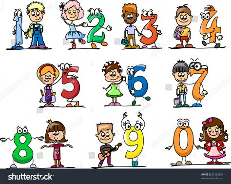 Numbers Cartoon 的图像结果