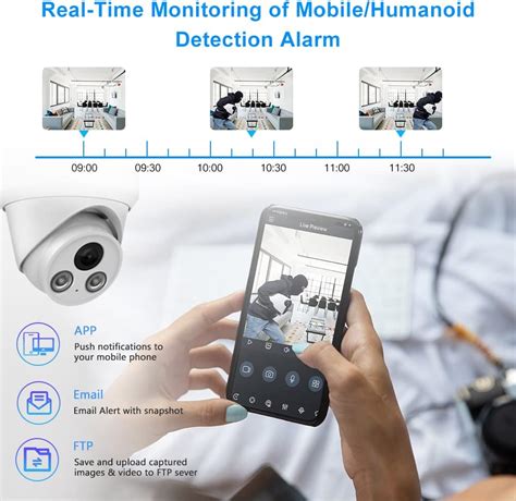 Buy Compatible with Hikvision 5MP Security Turret PoE IP Camera,Dual ...