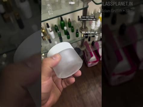 Glass Jars - 50gm Glass Frosted Cream Jar With Black Cap Trader ...