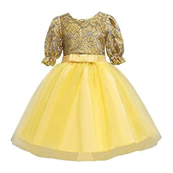 Buy Hopscotch Girls Polyester Elbow Sleeves Applique Floral Solid Party ...