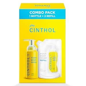 Amazon.in: Buy Cinthol Lime Foam Body Wash - Combi Pack (600ml) | 1 ...