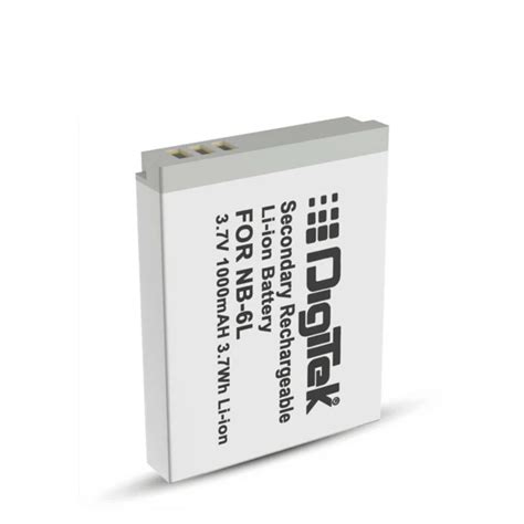 Digitek NB-6L Lithium-ion Rechargeable for Canon DSLR Camera Battery ...