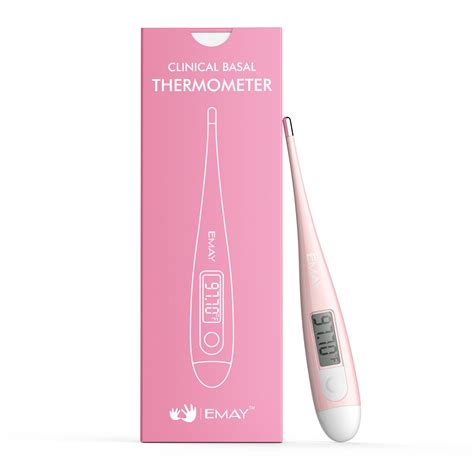 Buy EMAY Basal Thermometer | Clinical BBT 1/100th Degree | Basal Body ...
