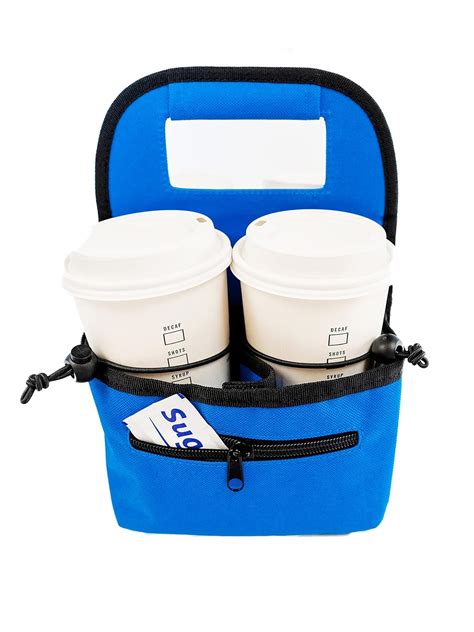 EMMandSOPHIE Drink Carrier for Delivery - BLUE - Compact and Sturdy ...
