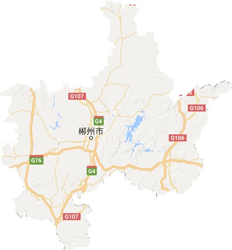 郴州市高清地形地图,郴州市高清谷歌地形地图