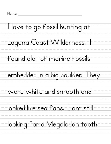 1st Grade Handwriting Worksheets Free | Writing Worksheets