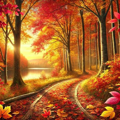 Autumn Countryside Wallpaper Background In Hd Free Download | Pngmagic