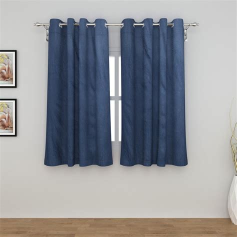Buy Everyday Essentials Set of 2 Dobby Semi-Blackout Window Curtains ...